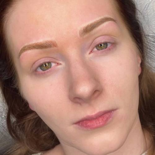 Brow microblading and shading after Brow microblading and shading after