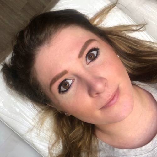 Before microblading & brow shading Before microblading & brow shading